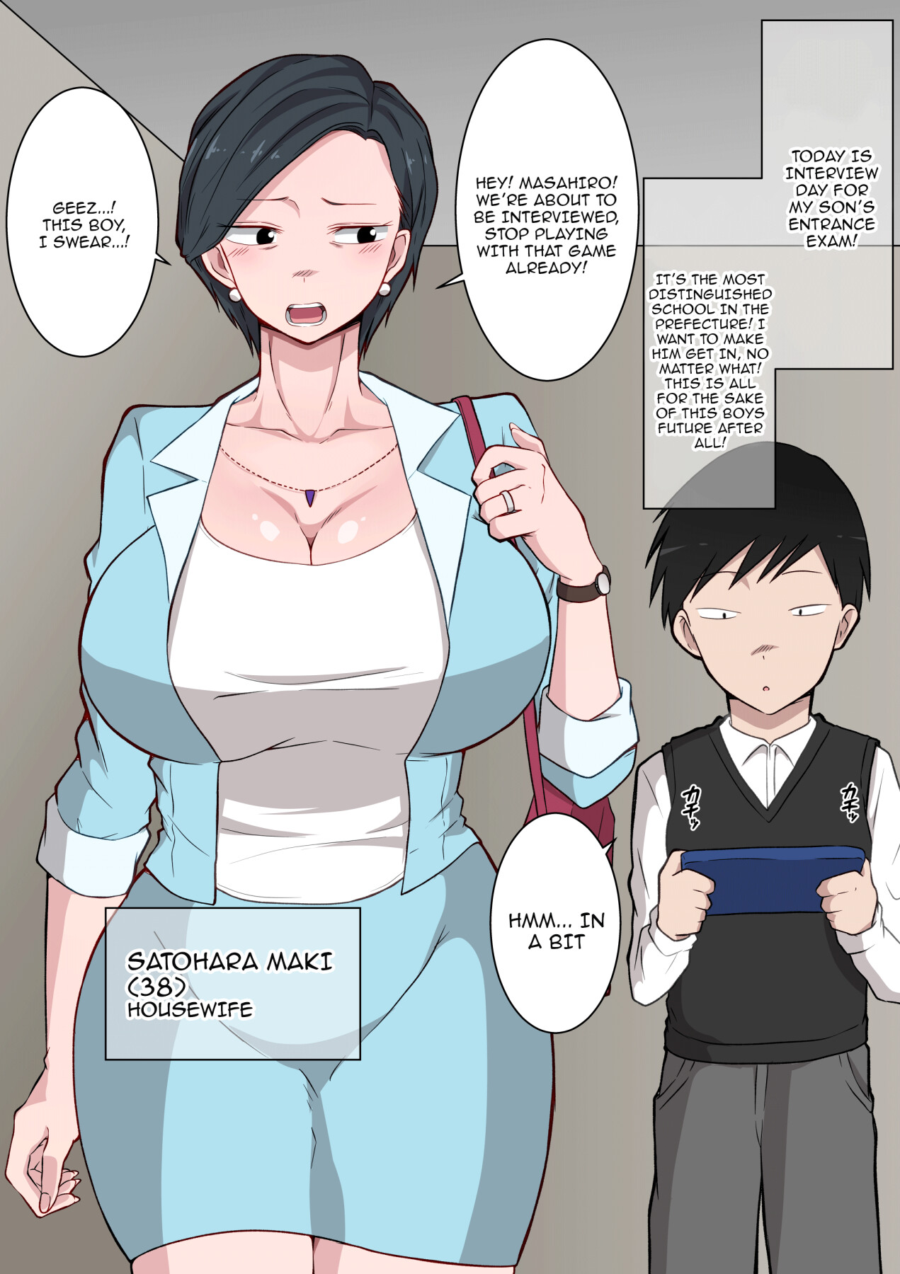 Hentai Manga Comic-A Helicopter Mom's Shady School Entrance Netorare Bribe-Read-2